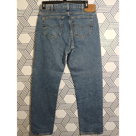 Vintage Mens levi 505 Size 36 Black batwing - Picture 2 of 5